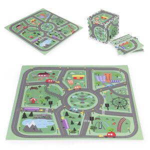 Nagy eva habszőnyeg gyerekeknek városi 90.5x90.5 cm 21 db ecotoys 146291397 - Babies & Toddler
