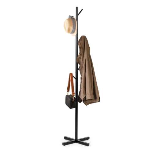 Stojący wieszak na ubrania prosty metalowy 7 haczyków 177 cm modernhome 107182312