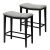 Timeless Tools Upholstered Bar Stool 2pcs, Grey 131704735