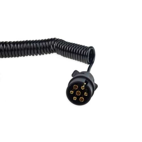 Amio 7 pin trailer cable, 12V socket, 6m, coiled