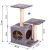 PetHaus 71cm Grey and Beige Cat Tree with Dimensions
