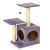 PetHaus 71cm Grey and Beige Cat Tree with Scratching Post and Condo