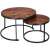 Springos Hf0034 nesting coffee tables with black metal frame