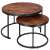 Angled view of Springos Hf0034 nesting coffee tables