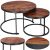 Springos Hf0034 nesting coffee tables with detail shots