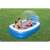 Bestway Waterfall Oasis Sprinkler Family Pool, aufblasbarer Pool mit Sprinkler, blau und weiß, Menschen benutzen ihn