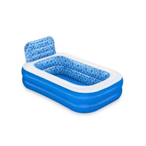 Bestway 54451 Aufblasbarer Familienpool, 229 x 152 x 96 cm, blau und weiß - Gartenpools