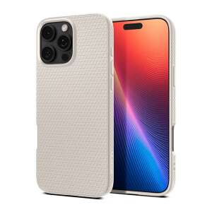 Spigen Liquid Air bézs telefontok iPhone 12 Pro Max-hoz, vékony, ütésálló, légpárnákkal, rombusz mintával - Spigen
