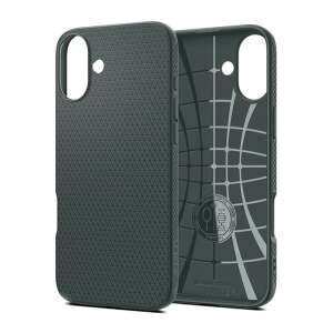 Spigen Liquid Air telefontok, sötét zöld, vékony, ütésálló, légpárnákkal, rombusz mintával - Spigen
