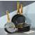Ambition Royal Induction Cookware Set, Black with Gold Handles
