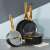 Ambition Royal Induction Cookware Set, Black with Gold Handles