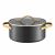 Ambition Royal 28cm induction stockpot with lid, black and gold