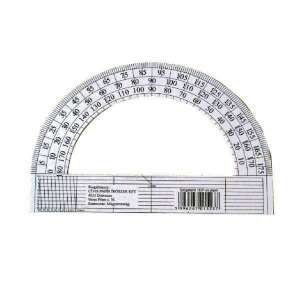 180 fokos szögmérő, iskolai kellék, geometriai eszköz, szögek mérése, civis paper szögmérő - Iskolai szögmérő