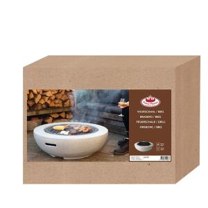 Kőhatású kerek tűzrakó, kiegészítőkkel, 90 cm átmérőjű (FF445) 125614281 - Kerti tűzrakóhely