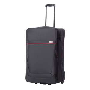 Ella Icon Carla 74cm grey and red suitcase with wheels - Dressing Accessory