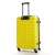 Ella Icon Assign yellow suitcase, back view, showing the wheels