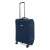 Back view of Ella Icon Stark navy blue textile suitcase with wheels, 69x42x27 cm