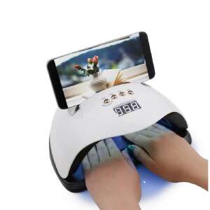 SUN Y9 UV LED körömszárító lámpa telefontartóval, mozgásérzékelővel és hordozófüllel - 192W (BBV) - Sun