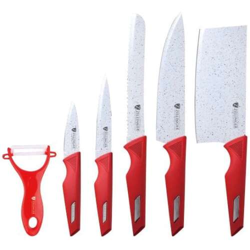 Messerset mit Küchenbeil, Schinkenmesser, Sparschäler 106541603