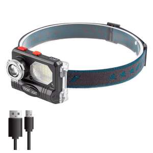 Lanternă frontală LED - 2 reflectoare, 4 culori, opțiune de încărcare USB-C 106542526 - Lanterne