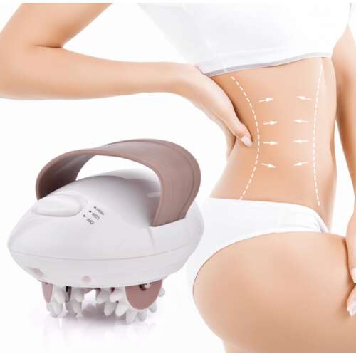 Hordozható görgős kézi narancsbőr elleni masszírozó - fenékre, combra, derékra, karra, hasra (BBV)