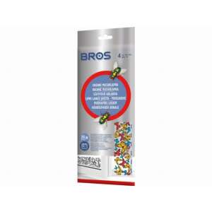 BROS Légyfogó Ablakba, 4 db. Nem száradó ragasztós légypapír ablakra, legyek és gyümölcslegyek ellen. - Bros