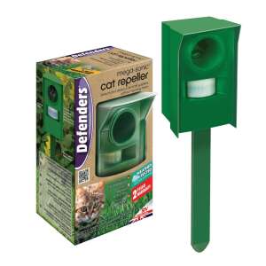Defenders Mega-Sonic macskariasztó, ultrahangos macskavédő leszúró cövekkel - Háziállat riasztó