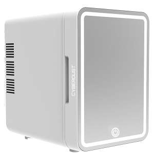 CYBERDUST Mini Frigider cu Oglinzi LED pentru Îngrijirea Pielii și Machiaj, 4L, Alb - Mini-frigidere