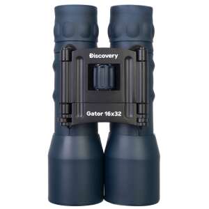 Discovery Gator 16x32 kétszemes távcső, elülső nézet, kék, kompakt, könnyű, utazási távcső - Levenhuk