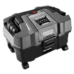 Odkurzacz Graphite 58GE105 akumulatorowy do pracy na sucho i mokro, 18V, 150W, pojemność 10L, bez akumulatora - Graphite