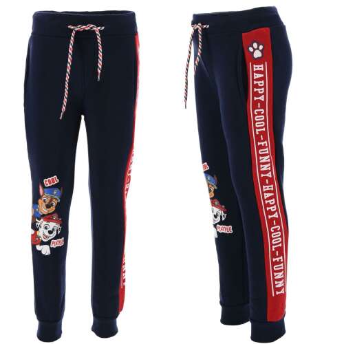 Nickelodeon Psi Patrol Chłopięce Spodnie Joggerowe, Niebieskie z Czerwonymi Pasami, Rozmiar 5-6 Lat