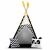 Children's Teepee Tent with Garland and Lights, Nukido White and Black Panda 106572611