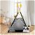 Children's Teepee Tent with Garland and Lights, Nukido White and Black Panda 106572611