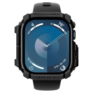 Spigen Rugged Armor Apple Watch 42mm Hülle auf Apple Watch - Schwarz - Smartwatch-Gehäuse