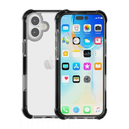 iPhone 16 Plus átlátszó ütésálló tok - Cellect