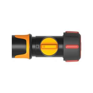 Fiskars 1027087 Schlauchverbinder mit Absperrventil, 19 mm (3/4") - Bewässerung