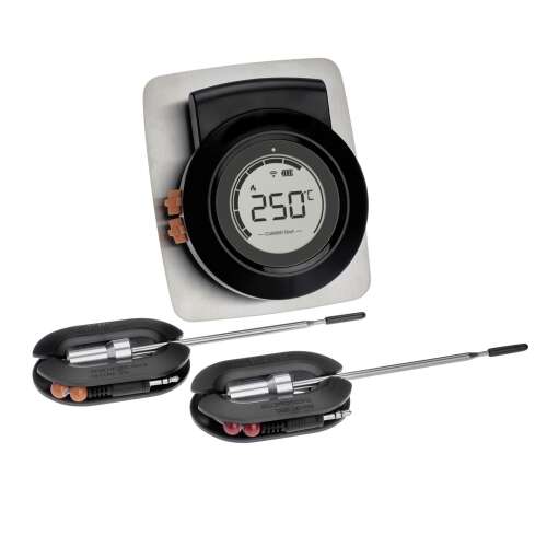 Termometru inteligent wireless digital BBQ TFA 14.1513.01 cu două sonde, negru