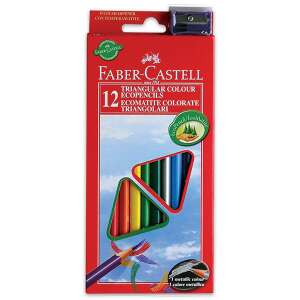 Faber-Castell ECO Dreikant Farbstifte, 12er Set mit Spitzer - Faber-Castell Farbstifte