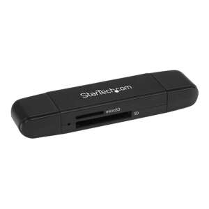 StarTech.com SDMSDRWU3AC kártyaolvasó USB 3.2 Gen 1 (3.1 Gen 1) Type-A/Type-C Fekete (SDMSDRWU3AC)