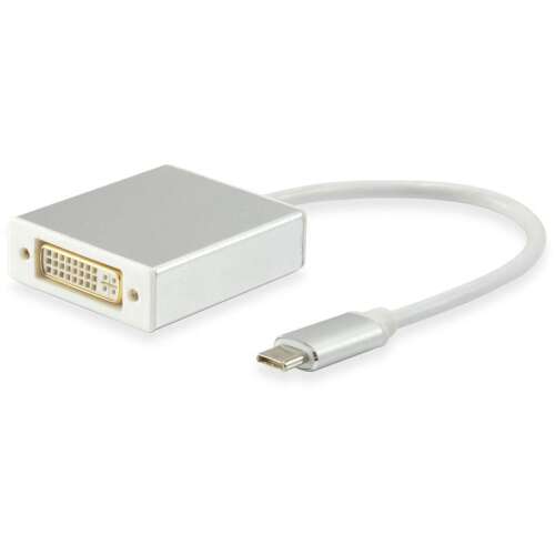 Equip USB-C auf DVI-I Dual-Link Adapter, 2k60Hz, 0.15m
