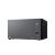 LG MH6565DPR black microwave oven angled view
