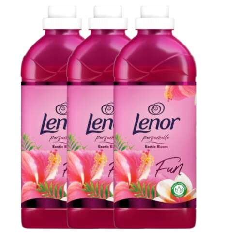 Vélemények Lenor Exotic Bloom Fun Textilöblítő 3x1,42l 144 mosás