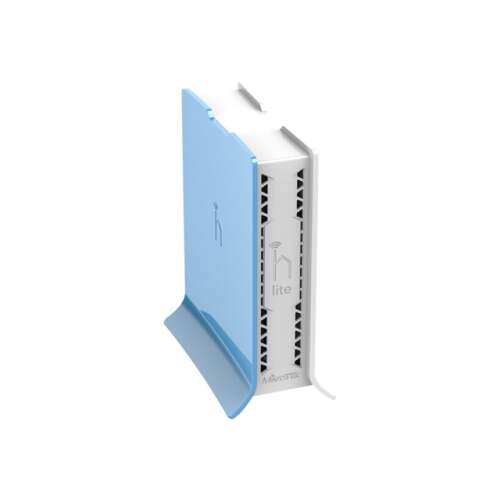 MIKROTIK hAP Lite Router, oldalsó nézet, a portok és az antennák láthatóak - Access Point