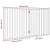 vidaXL 160 cm nyárfa összecsukható kutyakapu, 2 panel, kis és közepes kutyák számára, természetes, méretek