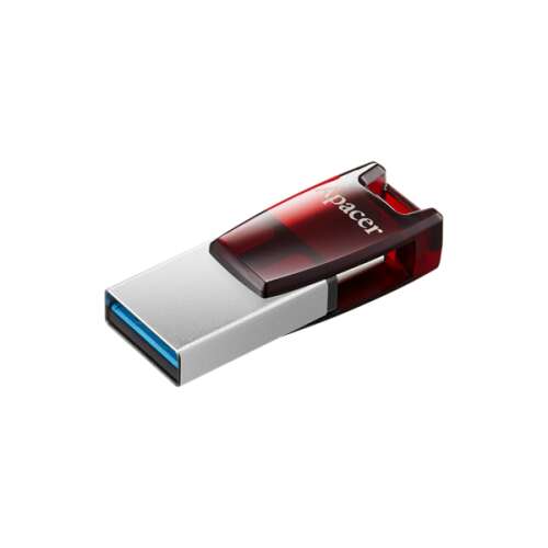 Apacer AH180 64GB USB 3.2 Type-C kettős flash meghajtó, piros