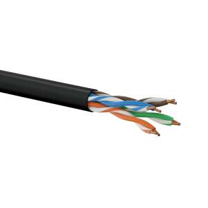 Alantec KIU5LINKA100BL Cat5e UTP Netzwerkkabel, schwarz, 100 Meter - Alantec