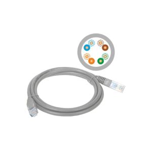 A-LANTEC Strukturierte Verkabelung Patchkabel UTP Cat.5e, 2,0m, grau 133986346 - Alantec