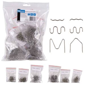 Kapcsos készlet műanyag ragasztópisztolyhoz, 500 elem, Geko G81283