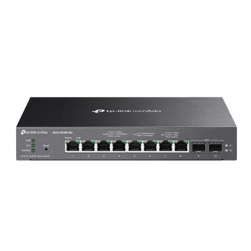 TP-Link Omada SG2210XMP-M2 8-portový Gigabit Ethernet Switch s 2.5G Uplink