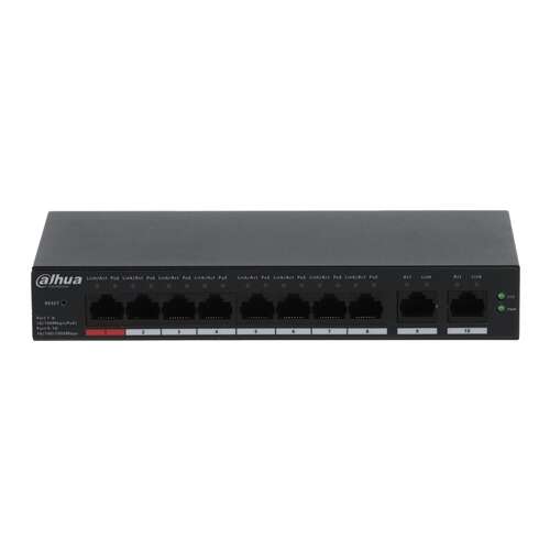Dahua Technology DH-CS4010-8ET-110 8-Port Gigabit Ethernet Switch mit PoE-Unterstützung